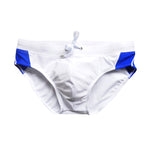 Men's Seamless Comfort Color-Blocked Quick-Dry Swim Briefs