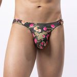 6 Pack Men's Bold Prints Stretch Fit Quick-Dry Sexy Thongs
