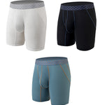 3 Pack Men's Anti-chafing Waffle Boxer Briefs