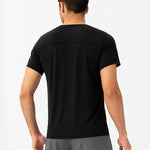 Men's Comfortable Round Collar Breathable Fitness Short Sleeve
