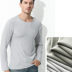 Men's Double-sided Modal Long-sleeved Solid Color T-shirt