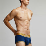 2 Pack Men's U-Pouch Solid Cotton Trunks