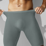 3 Pack Men's Breathable Seamless Mid-Length Boxer Briefs