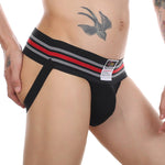 2 Pack Men's Supportive Fit Comfy Waistband Anti-Chafing Stretch Jockstrap