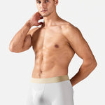 3 Pack Men's Stay-Put Fit Stretch Fabric Seamless Comfort Trunks