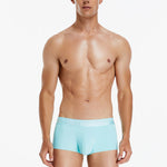 3 Pack Men's  Ice Silk Solid Color Breathable Antibacterial Trunks