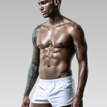 2 Pack Men's Ultra-Soft Cotton Comfy Waistband Odor-Control Boxers