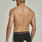 Men's Spliced Color Trunks With Button Fly