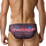 Men's Low-Rise Stylish Animal Print Swim Briefs