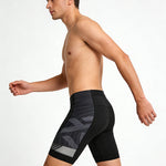 Men's Foam & Silicone Gel Padding High-Stretch Cycling Style Activewear Tights