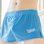 2 Pack Men's Seamless Comfort Quick-Dry Lightweight & Airy Mesh Boxers Shorts