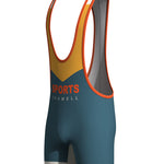 Men's Stretch Fit Gym & Running Anti-Odor Seamless Wrestling Singlet Bodysuit
