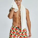 Men's Vibrant Graphic Odor-Control Comfy Waistband Casual Board Shorts