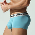 2 Pack Men's Ultra-Soft Breathable Cotton Supportive Fit Sporty Cut Comfy Trunks
