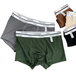 5 Pack Men's Ultra-Soft Antibacterial Cotton Trendy Design Stretchy Trunks