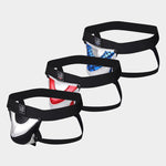 2 Pack Men's Low-Rise Sexy Contoured Pouch Lightweight Jockstrap