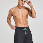 Men's Solid Breathable Beach Shorts Boxer