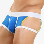2 Pack Men's Soft Cotton Three-Hole Trunks