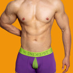 2 Pack Men's Mesh Transparent Open-Cut Cotton Mesh Trunks