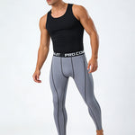 3 Pack Men's Quick-Dry Compression Breathable Activewear Tights