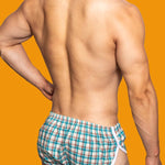 2 Pack Men's Loose Aloha Cotton Plaid Home Pants