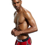 2 Pack Men's Workout Ready Color-Block Sporty Cut Odor-Control Jockstraps