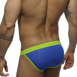 Men's Dual-Tone Swim Briefs with Removable Padding