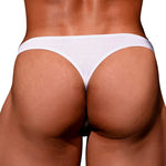 2-pack Men's Ribbed Low-rise Solid Color Thong
