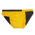 Men's Spliced Color Swim Briefs with Sponge Mats