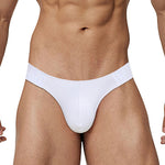 2 Pack Men's Low-Rise High-Cut Ribbed Cotton Bikini