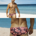 Men's Low-Rise Stylish Print Swim Briefs