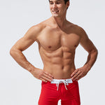 Men's Moisture-Wicking Lining Sporty Cut Stay-Put Fit Swim Shorts & Trunks