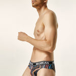 Men's Colorful Texture Low-Rise Briefs