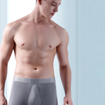Men's Seamless Trunks with Organic Latex Support Cup