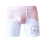 Men's Anti-Chafing Sports Boxer Briefs with Spacious Pouch