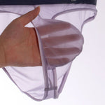 Men's Ultra-Soft Seamless Nylon Briefs Breathable Cooling Fit