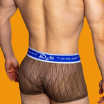 3 Pack Men's Lace Mesh Quick-Drying Breathable Solid Color Trunks