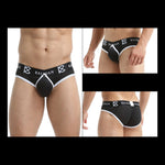 2 Pack Men's Sexy Mesh Front Opening Sponge Coaster Briefs
