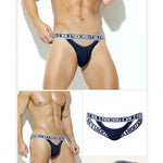 3 Pack Men's Low-Rise Stretch Thongs – Contour U-Pouch Comfort Fit