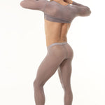Men's Ultra-Thin Ice Silk Sheer Sensual Seamless Activewear Tops & Tights