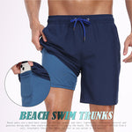 Men's Moisture-Wicking Cooling Airflow Fashion Vacation Board Shorts