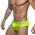 Men's Seamless Comfort Solid Color Shiny Swim Briefs