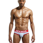 2 Pack Men's Sexy Cheeky Ultra-Soft Cotton Low-Rise & Revealing Supportive Jockstraps
