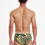 Vibrant Quick-Dry Swim Briefs for Men