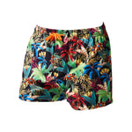 Men's Plaid Patterned Lightweight & Airy Sporty Cut Board Shorts