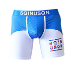 Men's Anti-Chafing Sports Boxer Briefs with Spacious Pouch