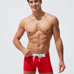 Men's Moisture-Wicking Lining Sporty Cut Stay-Put Fit Swim Shorts & Trunks