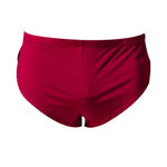 2 Pack Men's Solid Color Second-Skin Soft-Touch Quick-Dry Boxer Shorts