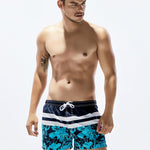 Men's Trendy Printed Sporty Cut Odor-Control Cooling Board Shorts