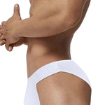 2 Pack Men's Low-Rise High-Cut Ribbed Cotton Bikini